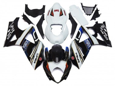 Buy 2007-2008 Suzuki GSXR 1000 Motorcycle Fairings - White Blue Black VIRU UK