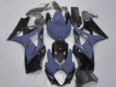 Buy 2007-2008 Suzuki GSXR 1000 Motorcycle Fairings - Silver Blue Glossy Black UK