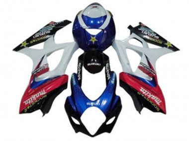 Buy 2007-2008 Suzuki GSXR 1000 Motorcycle Fairings - White Blue Red Black Makita UK