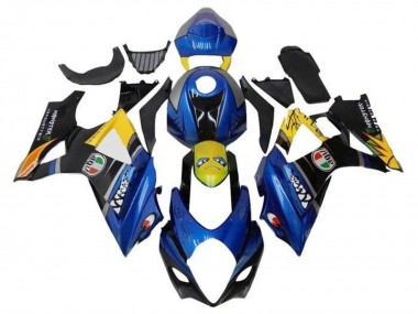 Buy 2007-2008 Suzuki GSXR 1000 Motorcycle Fairings - Blue Yellow Black Shark UK