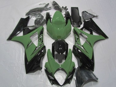 Buy 2007-2008 Suzuki GSXR 1000 Motorcycle Fairing - Green Glossy Black UK