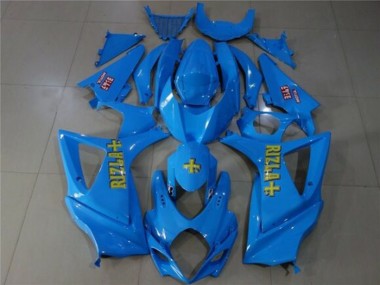 Buy 2007-2008 Suzuki GSXR 1000 Motorcycle Fairings - Blue Gold Rizla UK