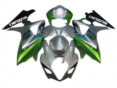 Buy 2007-2008 Suzuki GSXR 1000 Motorcycle Fairings - Silver Green Black UK
