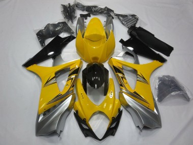 Buy 2007-2008 Suzuki GSXR 1000 Motorcycle Fairings - Yellow Silver Black UK