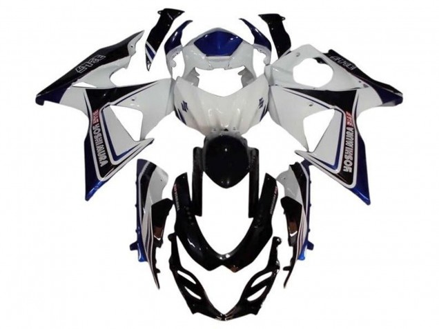 2009-2016 Suzuki GSXR 1000 Motorcycle Fairing - White Blue Black Yoshimura UK