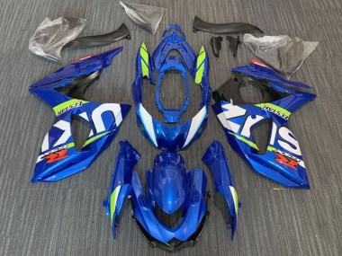 Buy 2009-2016 Suzuki GSXR 1000 Motorcycle Fairings - Blue Neon Green White Ecstar UK