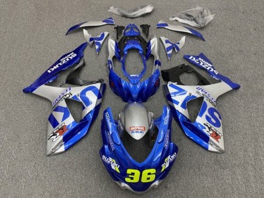 Buy 2009-2016 Suzuki GSXR 1000 Motorcycle Fairings - Blue Silver 36 UK