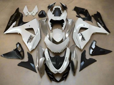 Buy 2009-2016 Suzuki GSXR 1000 Motorcycle Fairings - Pearl White Silver Matte Black UK