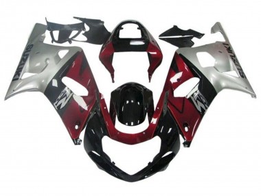 Buy 2001-2003 Suzuki GSXR 600 / GSXR 750 Motorcycle Fairing - Silver Red Glossy Black UK