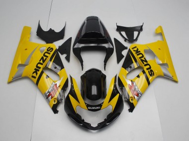 Buy 2001-2003 Suzuki GSXR 600 / GSXR 750 Motorcycle Fairing - Yellow Silver Glossy Black UK