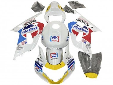 Buy 2001-2003 Suzuki GSXR 600 / GSXR 750 Motorcycle Fairings - White Blue Red Yellow Pepsi UK