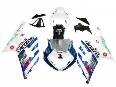 Buy 2001-2003 Suzuki GSXR 600 / GSXR 750 Motorcycle Fairings - White Blue Stripe Red Black UK