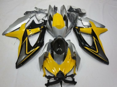 Buy 2008-2010 Suzuki GSXR 600 / GSXR 750 Motorcycle Fairings - Yellow Silver Grey Black UK