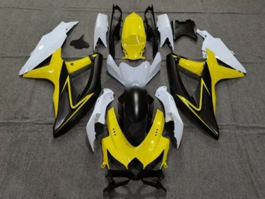 Buy 2008-2010 Suzuki GSXR 600 / GSXR 750 Motorcycle Fairings - White Yellow Grey Black UK