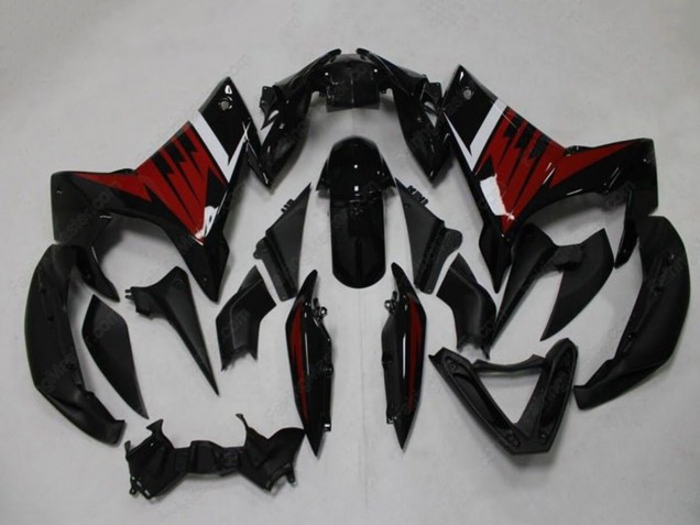 2009-2015 Yamaha FZ6R Motorcycle Fairings - Black Red White UK
