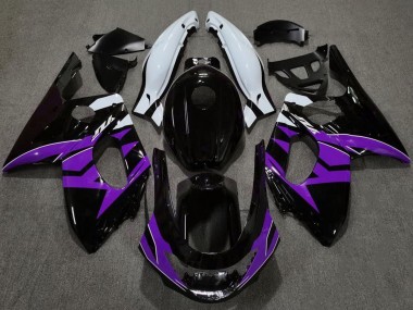 Buy 1996-2007 Yamaha YZF600R Thundercat Motorcycle Fairings - Glossy Black Purple White UK