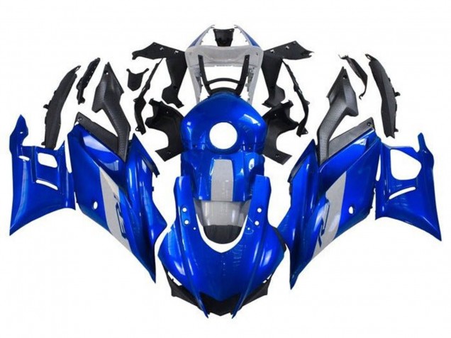 2019-2021 Yamaha YZF R3/R25 Motorcycle Fairings - Blue Grey Black UK