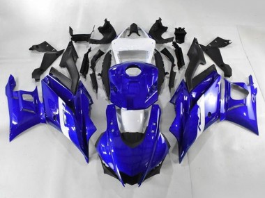 Buy 2019-2021 Yamaha YZF R3/R25 Motorcycle Fairings - White Blue Matte Black UK