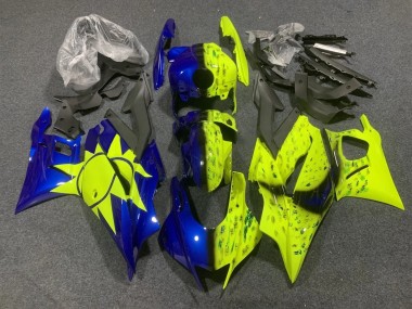 Buy 2022-2024 Yamaha YZF R3/R25 Motorcycle Fairings - Yellow Blue UK