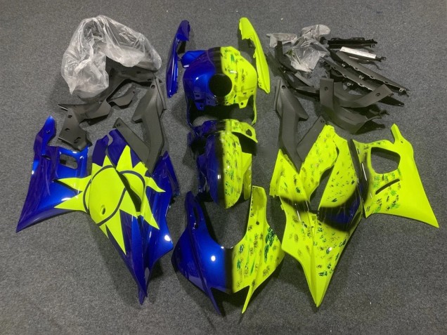 2022-2024 Yamaha YZF R3/R25 Motorcycle Fairings - Yellow Blue UK