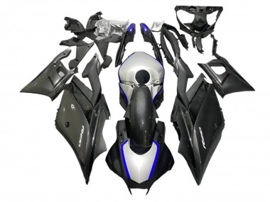 Buy 2022-2024 Yamaha YZF R3/R25 Motorcycle Fairings - Silver Blue Black Carbon Fiber Style UK