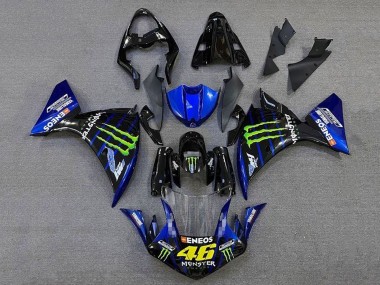 Buy 2009-2011 Yamaha YZF 1000 R1 Motorcycle Fairings - Blue Glossy Black Green Monster Energy UK
