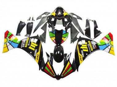Buy 2009-2011 Yamaha YZF 1000 R1 Motorcycle Fairings - Glossy Black HP Color Wheel UK
