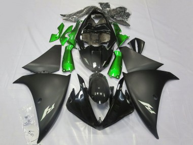 Buy 2009-2011 Yamaha YZF 1000 R1 Motorcycle Fairings - Glossy Black Matte Black Green UK