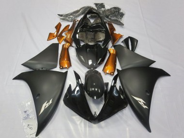 Buy 2009-2011 Yamaha YZF 1000 R1 Motorcycle Fairings - Glossy Black Matte Black Orange UK
