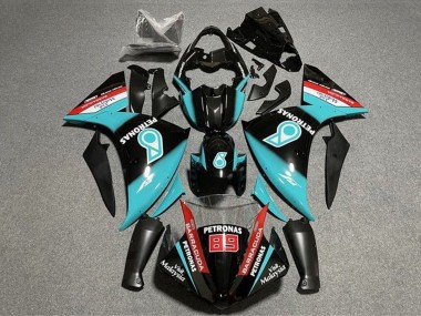Buy 2009-2011 Yamaha YZF 1000 R1 Motorcycle Fairings - Glossy Black Light Blue Red Petronas UK