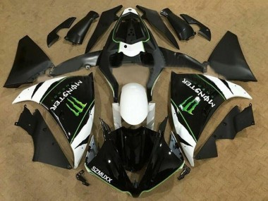 Buy 2009-2011 Yamaha YZF 1000 R1 Motorcycle Fairings - White Black Green Monster Energy UK