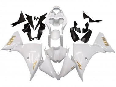 Buy 2009-2011 Yamaha YZF 1000 R1 Motorcycle Fairings - White Gold Decal UK