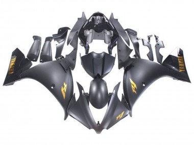 Buy 2009-2011 Yamaha YZF 1000 R1 Motorcycle Fairings - Matte Black Gold Decals UK