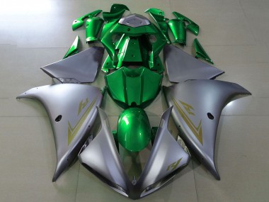 Buy 2009-2011 Yamaha YZF 1000 R1 Motorcycle Fairings - Silver Green UK
