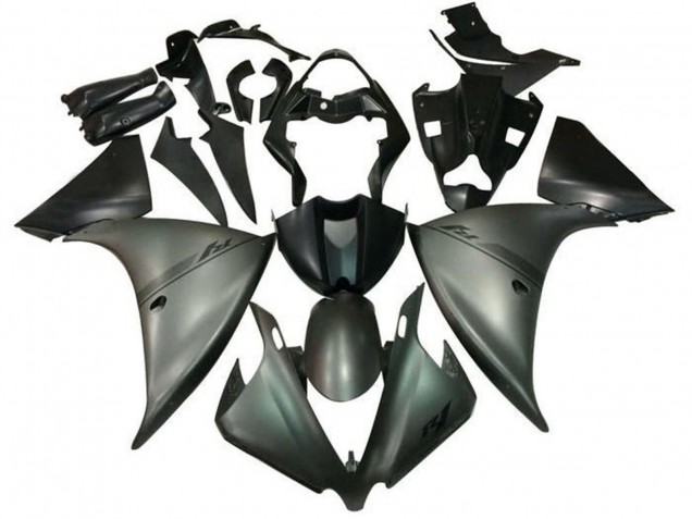 2009-2011 Yamaha YZF 1000 R1 Motorcycle Fairings - Silver Matte Black UK