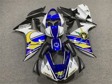 Buy 2009-2011 Yamaha YZF 1000 R1 Motorcycle Fairings - White Blue Yellow Black Sun Moon UK