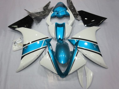Buy 2009-2011 Yamaha YZF 1000 R1 Motorcycle Fairings - White Light Blue Black UK