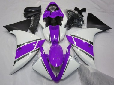 Buy 2009-2011 Yamaha YZF 1000 R1 Motorcycle Fairings - White Purple Black UK