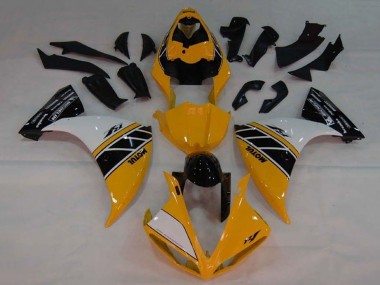 Buy 2009-2011 Yamaha YZF 1000 R1 Motorcycle Fairing - Yellow White Black Stripe UK