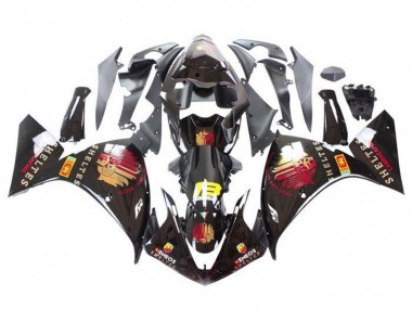 Buy 2012-2014 Yamaha YZF 1000 R1 Motorcycle Fairings - Glossy Black Red Yellow Sheltes UK