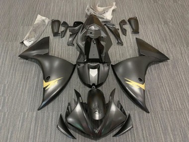Buy 2012-2014 Yamaha YZF 1000 R1 Motorcycle Fairings - Matte Black Gold UK