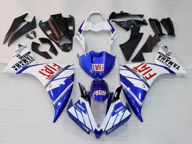 Buy 2012-2014 Yamaha YZF 1000 R1 Motorcycle Fairing - White Blue Red Fiat UK