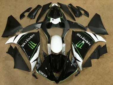 Buy 2012-2014 Yamaha YZF 1000 R1 Motorcycle Fairings - White Black Green Monster Energy SZMUXX UK