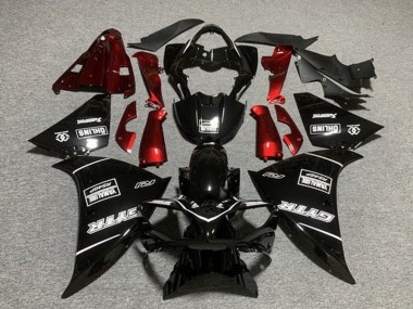 Buy 2012-2014 Yamaha YZF 1000 R1 Motorcycle Fairings - Glossy Black Red White GYTR Yamalube QHLINS UK