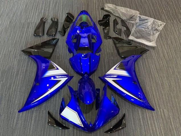 2012-2014 Yamaha YZF 1000 R1 Motorcycle Fairings - Blue White Black Stripe UK