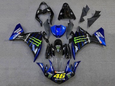 Buy 2012-2014 Yamaha YZF 1000 R1 Motorcycle Fairings - Glossy Black Blue Green Monster Energy ENEOS Yamalube UK