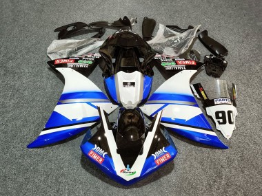 Buy 2012-2014 Yamaha YZF 1000 R1 Motorcycle Fairings - White Blue Black Fimer Yamalube 90 UK