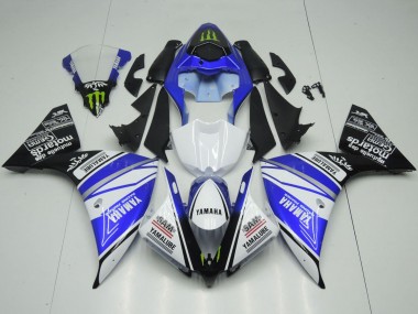 Buy 2012-2014 Yamaha YZF 1000 R1 Motorcycle Fairings - White Blue Black Green Monster Yamalube UK