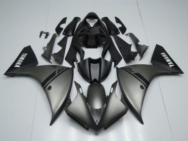 Buy 2012-2014 Yamaha YZF 1000 R1 Motorcycle Fairings - Matte Grey Matte Black White Decals UK