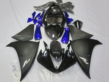 Buy 2012-2014 Yamaha YZF 1000 R1 Motorcycle Fairings - Glossy Black Matte Black Blue UK
